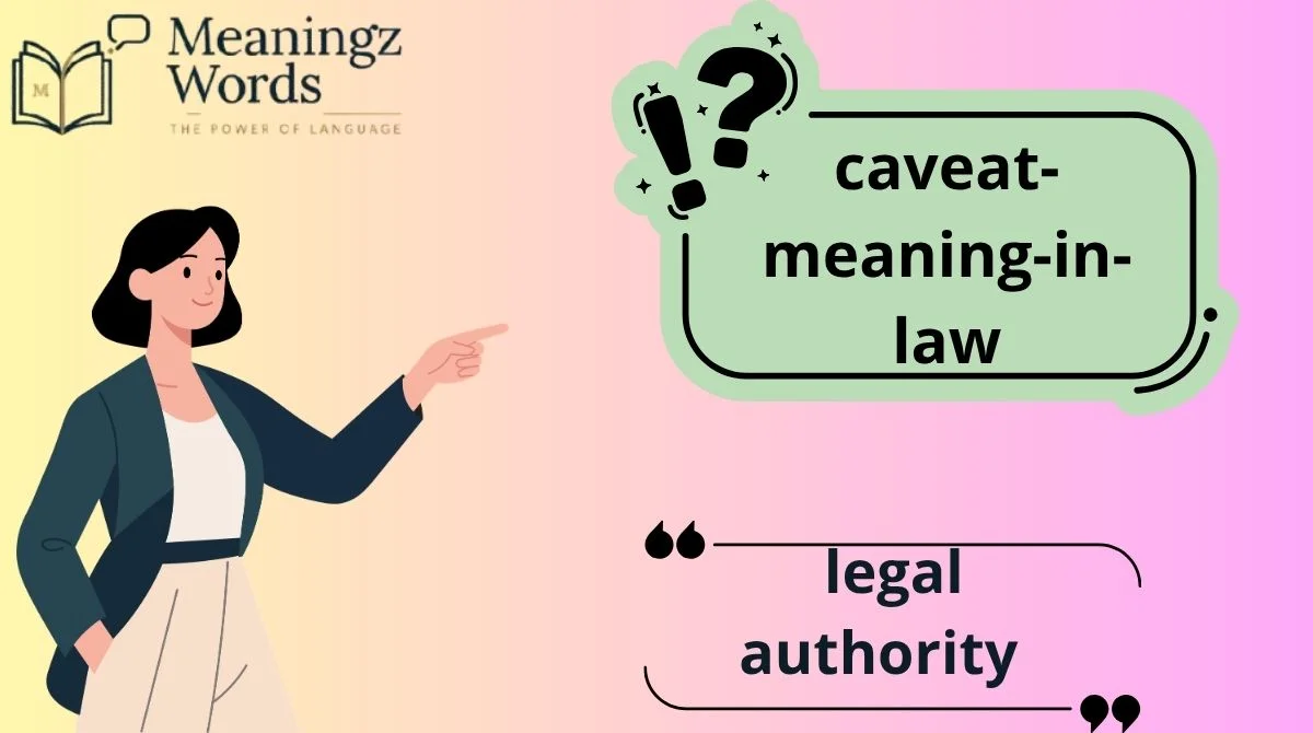 Caveat Meaning in Law