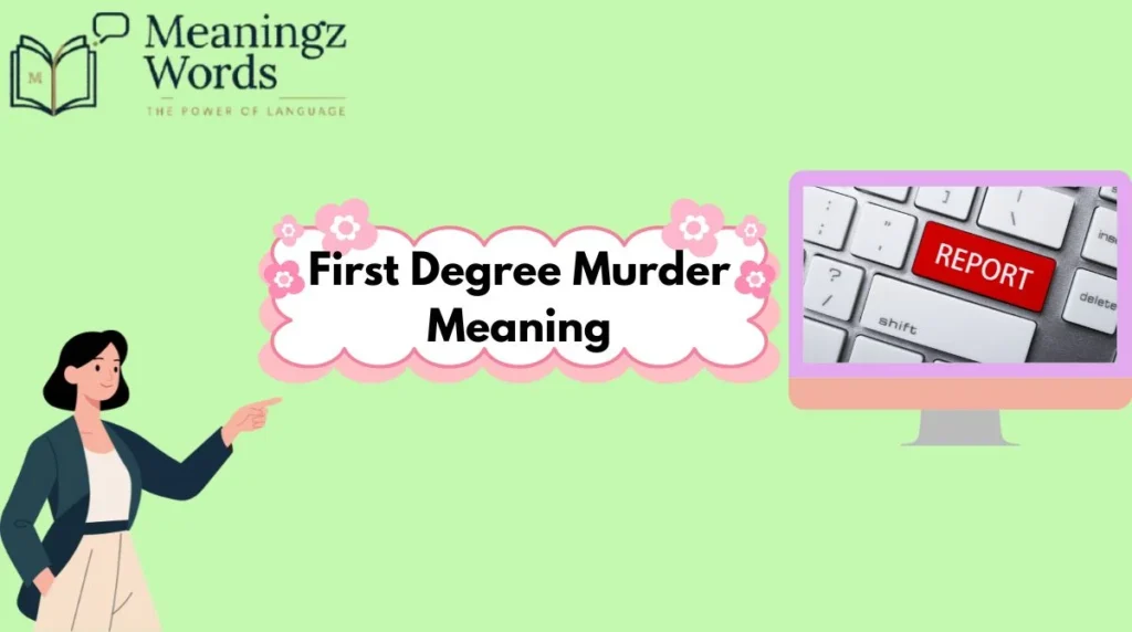 First Degree Murder Meaning