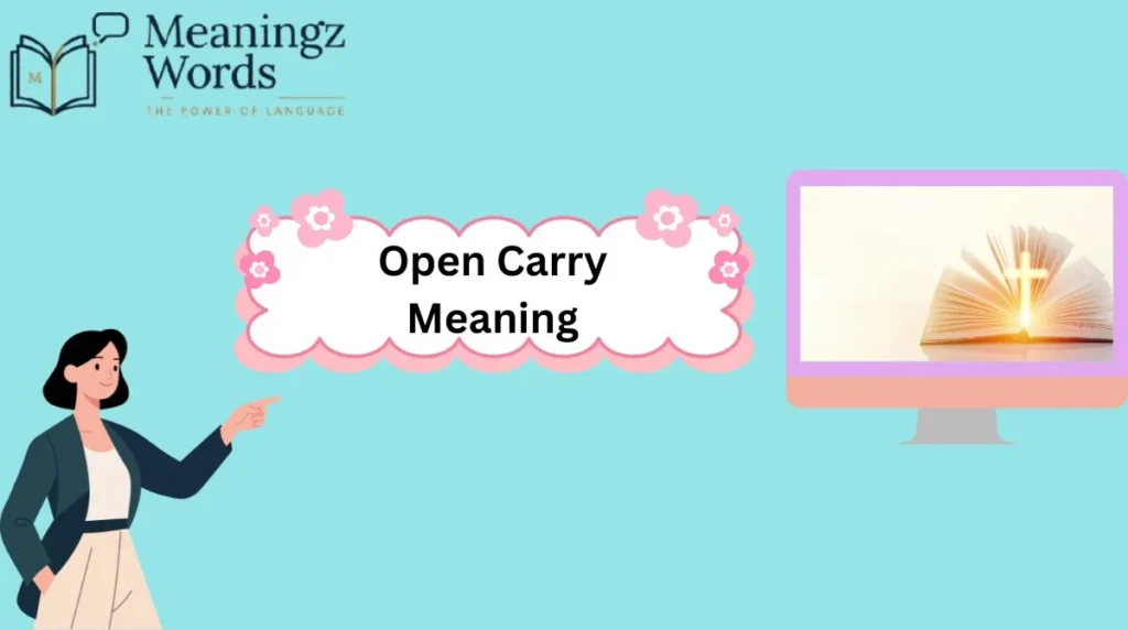 Open Carry Meaning