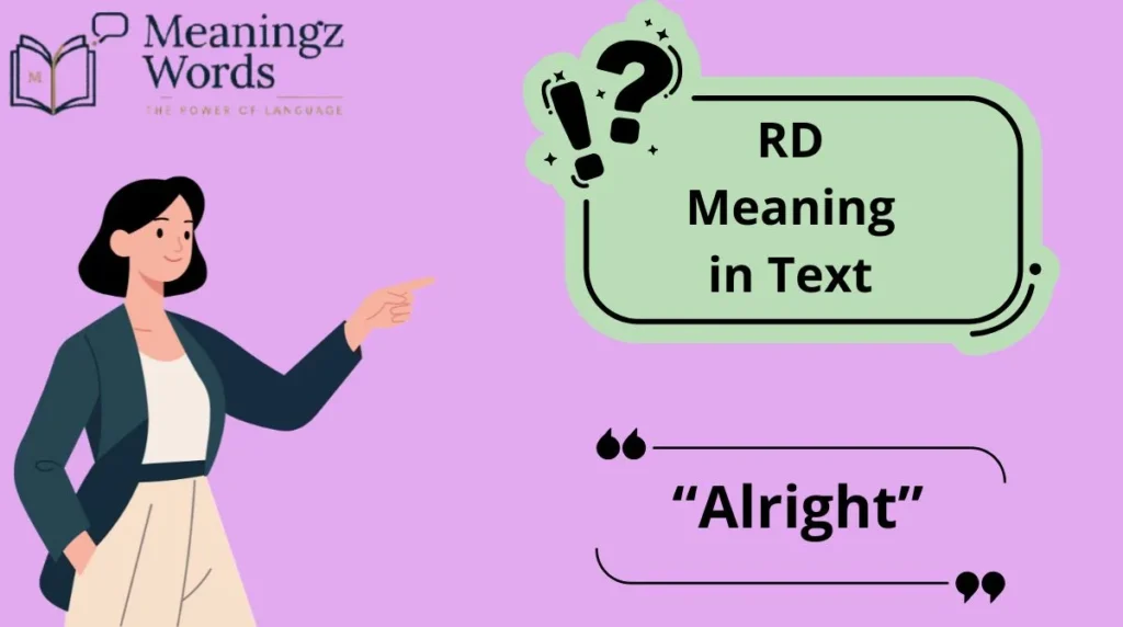 RD Meaning in Text